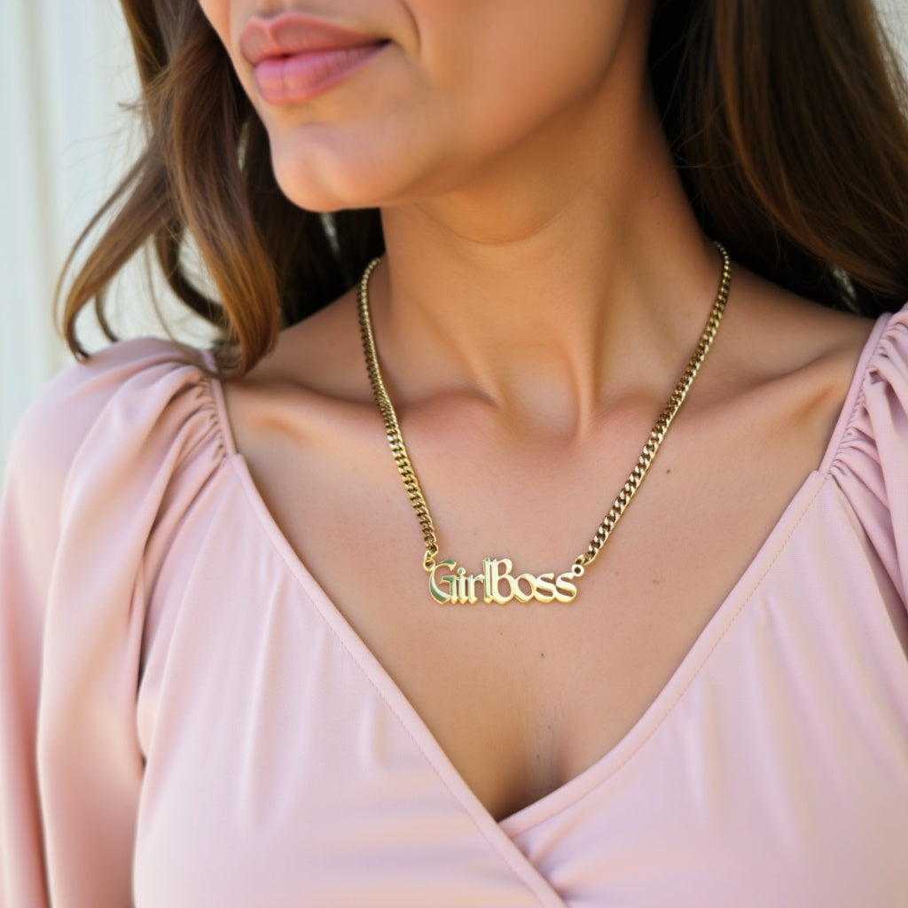 GirlBoss Necklace – Ships free in time for Mother’s Day