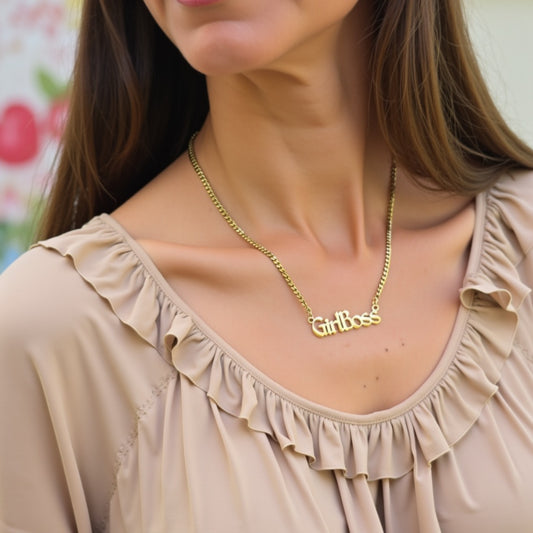 GirlBoss Necklace – Ships free in time for Mother’s Day