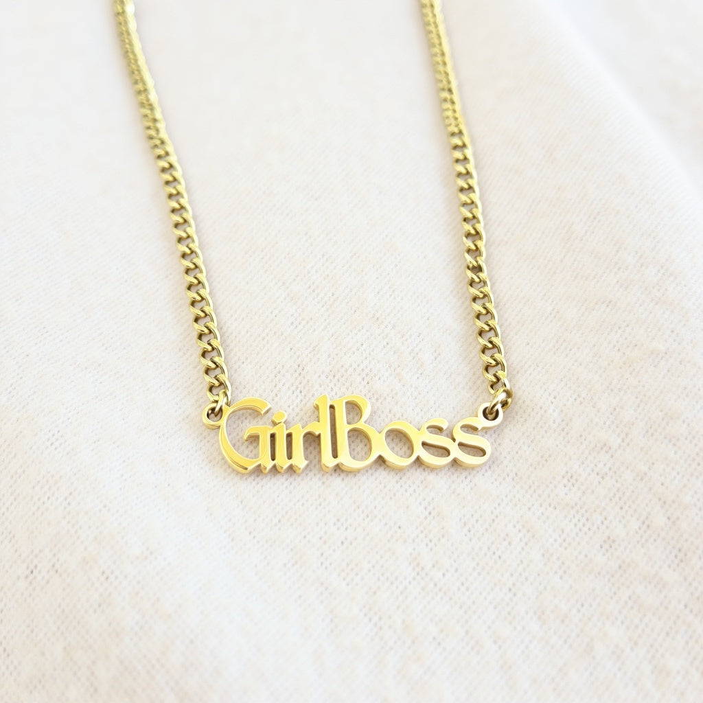 GirlBoss Necklace – Ships free in time for Mother’s Day