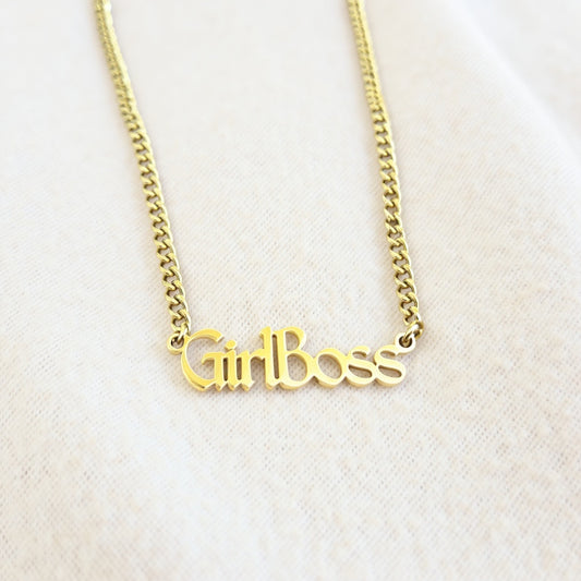 GirlBoss Necklace – Ships free in time for Mother’s Day